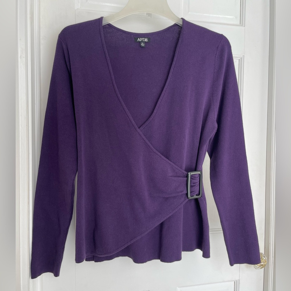 Apt. 9 Women's Purple Wrap Top